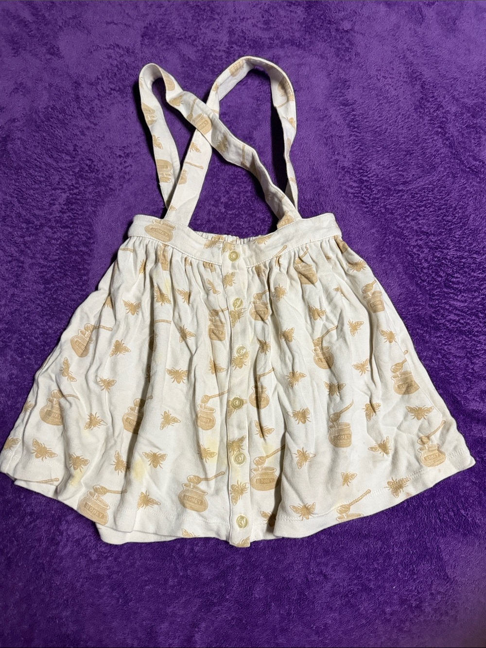 Kate Quinn Bees & Honey Pots - suspenders skirt